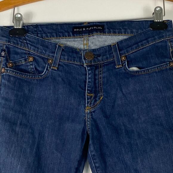 Rock & Republic Denim Berlin Cropped Super Skinny Jeans - Picture 2 of 16